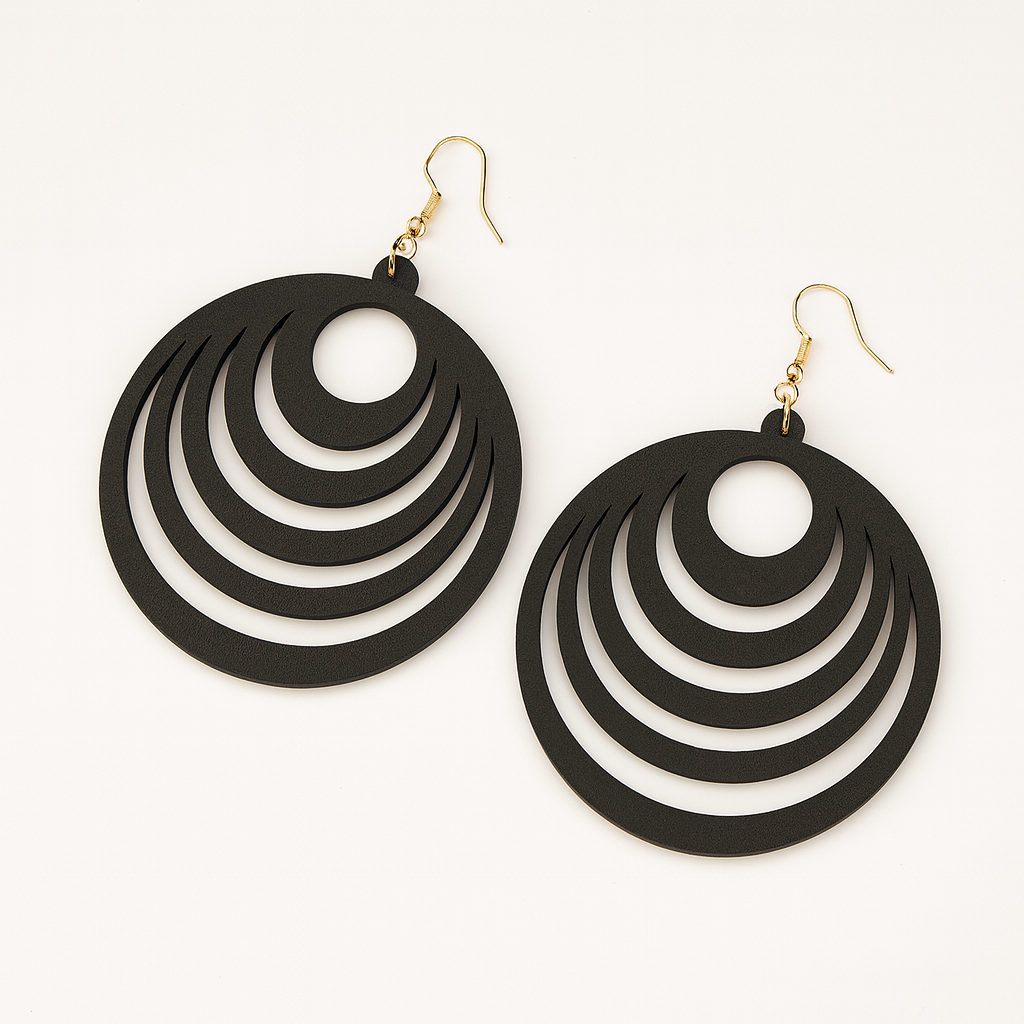 Kit 3 Pares Círculo Meia Lua MultiCamadas