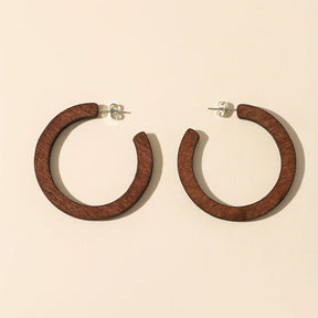 Argola Castanha Vintage