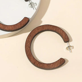 Argola Castanha Vintage