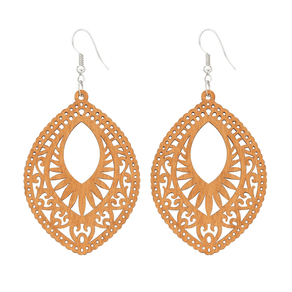 Kit 3 Pares Folha Grava Étnica