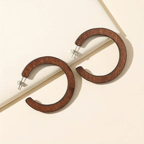 Argola Castanha Vintage