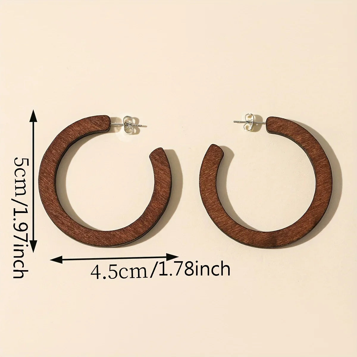 Argola Castanha Vintage