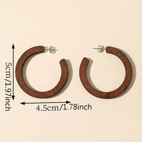 Argola Castanha Vintage